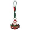 Waterproof Christmas Key Ring Leather Snowman Bag Pendant Small Gift Santa Claus Keychain  Car Key