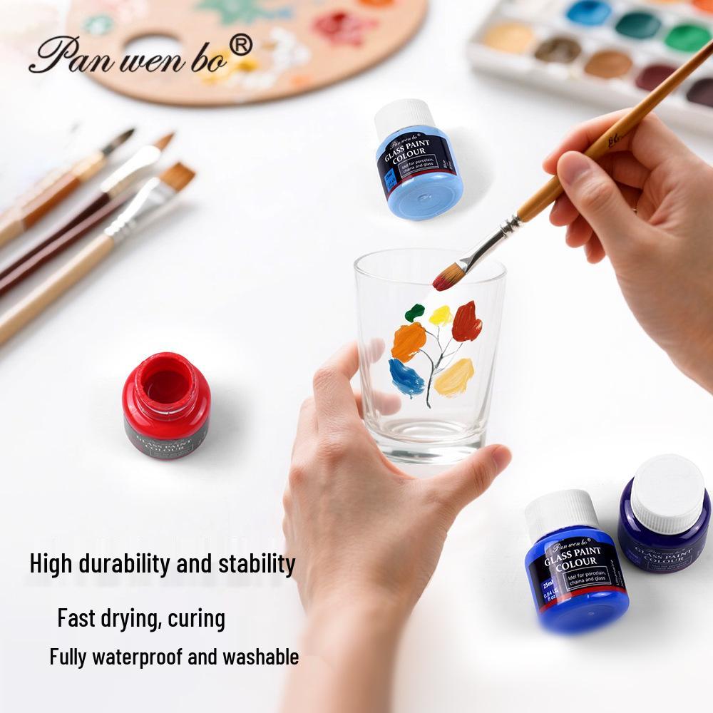 25ml Acrylic Paint Set for Textiles, Glass, and Watercolor Art Projects