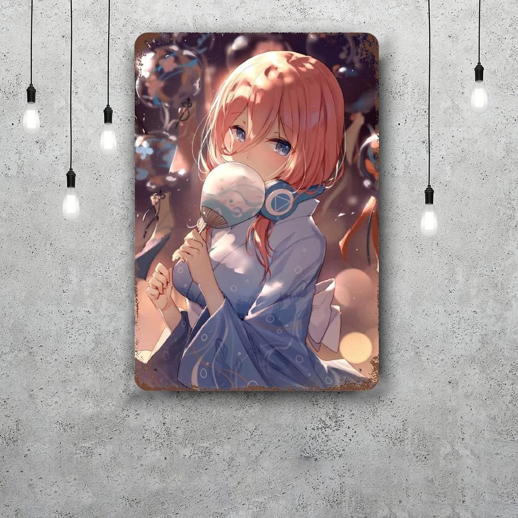 quintessential quintuplets TV drama Retro Vintage Tin Sign Poster Decorative Plaque Metal Plate Wall Decor