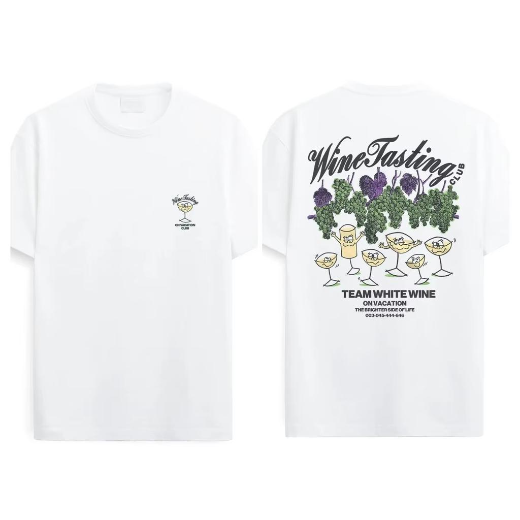 Mannen kleding 100% Katoen normcore T-shirt Buiten Surfen Y2K trend retro Hipster Streetwear Mode Oversized Casual dames shirt