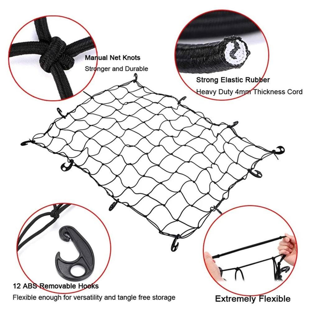 Car Roof Rack Luggage Carrier Cargo Net Grid Mesh Roof Rack Net Interior Ceiling Cargo For Pickup Truck Bed And SUV Roof