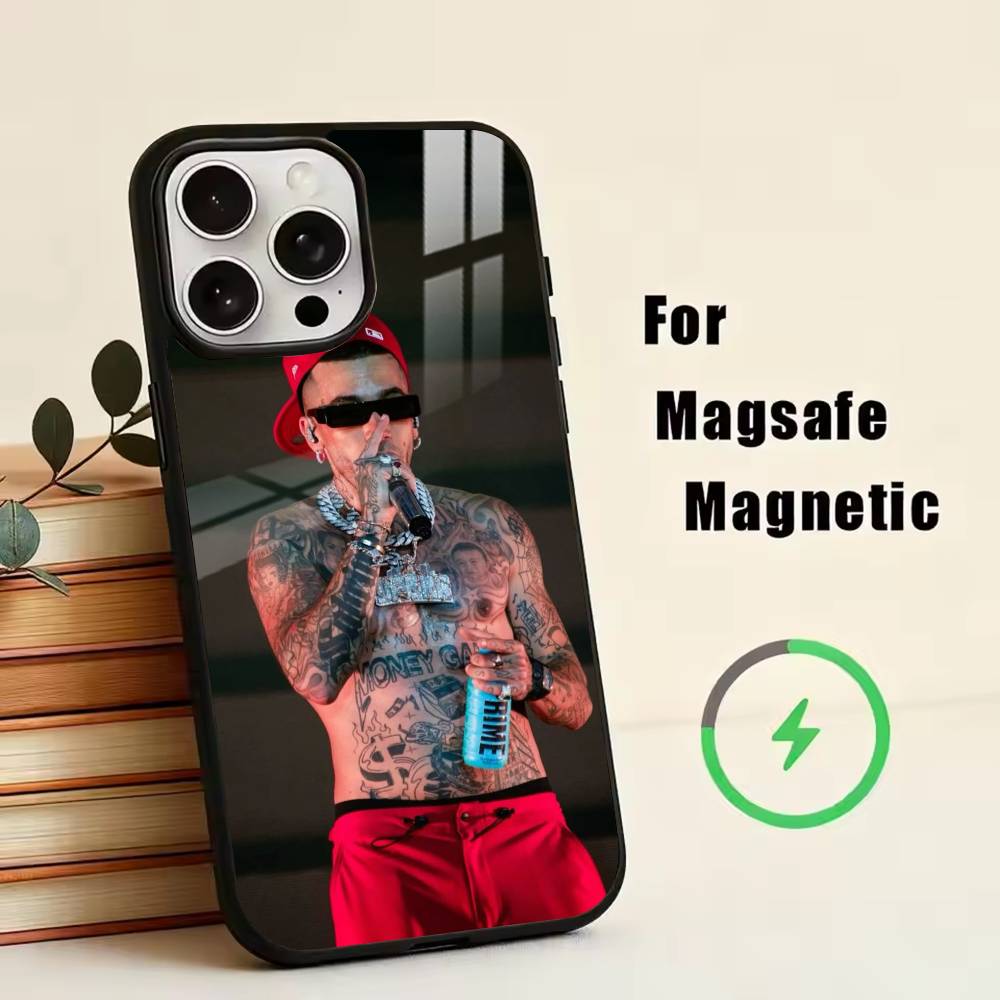 Singer Sfera E-Ebbasta  Phone Case For iPhone17,16,15,14,13,12,11 Plus,Pro Magnetic For Magsafe Wireless Charging