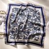 Silk Scarf For Women Luxury Hijab Hair Bands Square Neckerchief Female Satin Shawl Ribbon Headband Fashion Wraps Bandana