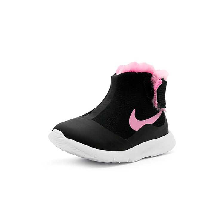 Nike Child High Slip Resistant Cushioning Abrasion Resistant Thermal High top Sports Casual Shoes Black Pink 922870-009