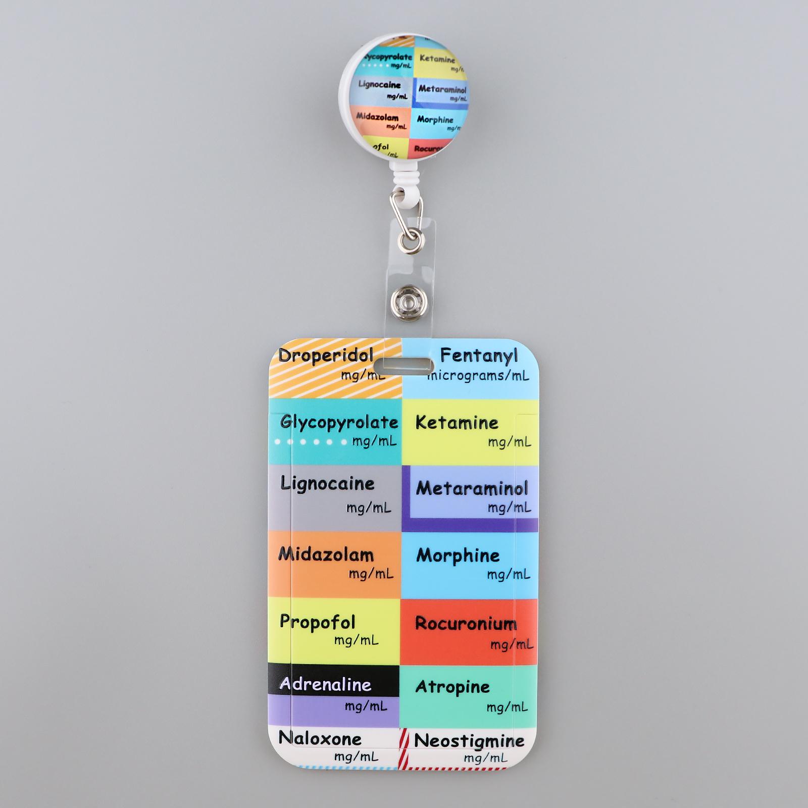 

Выдвижная катушка для бейджа «Анатомия Грей» с удостоверением медсестры, деловая кредитная карта, рабочая карточка, розовый держатель для бейджа «Любовь», аксессуары