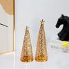 Christmas Holiday Metal Christmas Tree Candlestick Candle Cup INS Style Wedding Decoration Tea Wax Small Round Cup Candle Holder