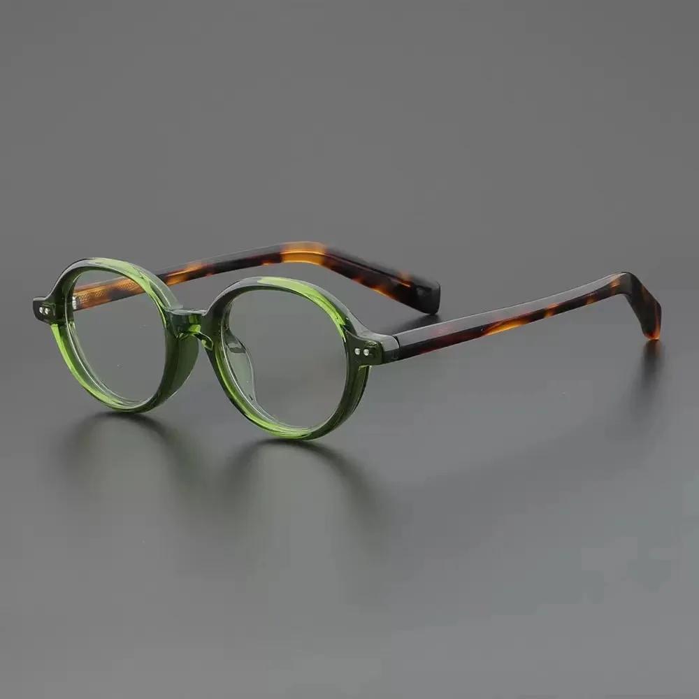 

Oval Glasses For Women Retro Vintage Glasses Frame Optical Round Men Female Brown Green Clear Lens Unisex Blue Light Glasses