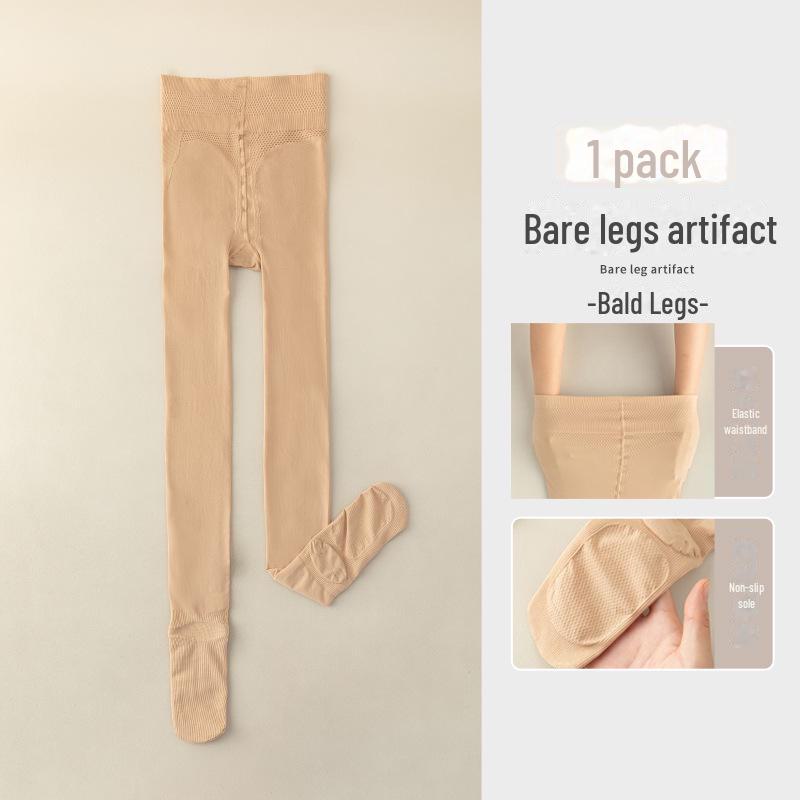 High Waist Compression Stockings - Nude Micro-Pressure, Non-Slip Leggings for Women (Autumn/Winter)
