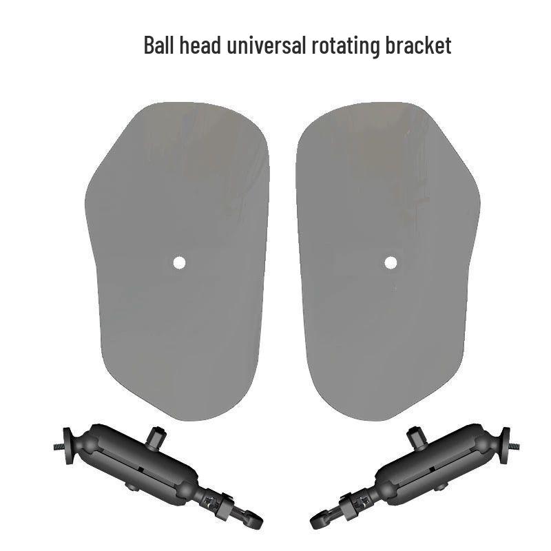 Suzuki DL250 Motorcycle Accessories: Butterfly Bumper, Knee Pads, Windshield, Mudguards