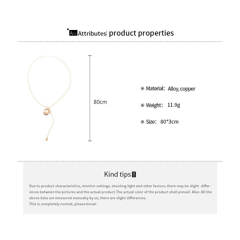 New Irregular Metal Pendant Adjustable Long Snake Chain Necklace For Women Unisex Charm On The Neck Accessories Gift Wholesale