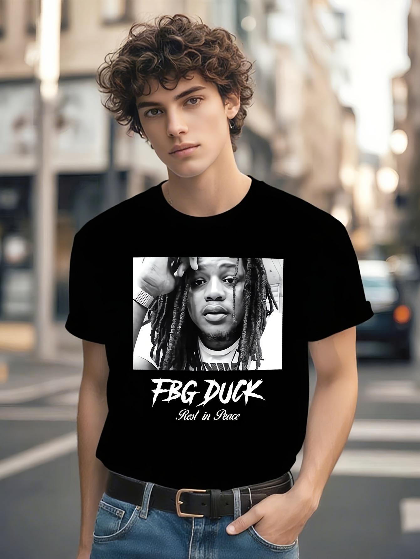 FBG Duck Rest in Peace Graphic Tshirt Graphic Tshirt - Bl... L