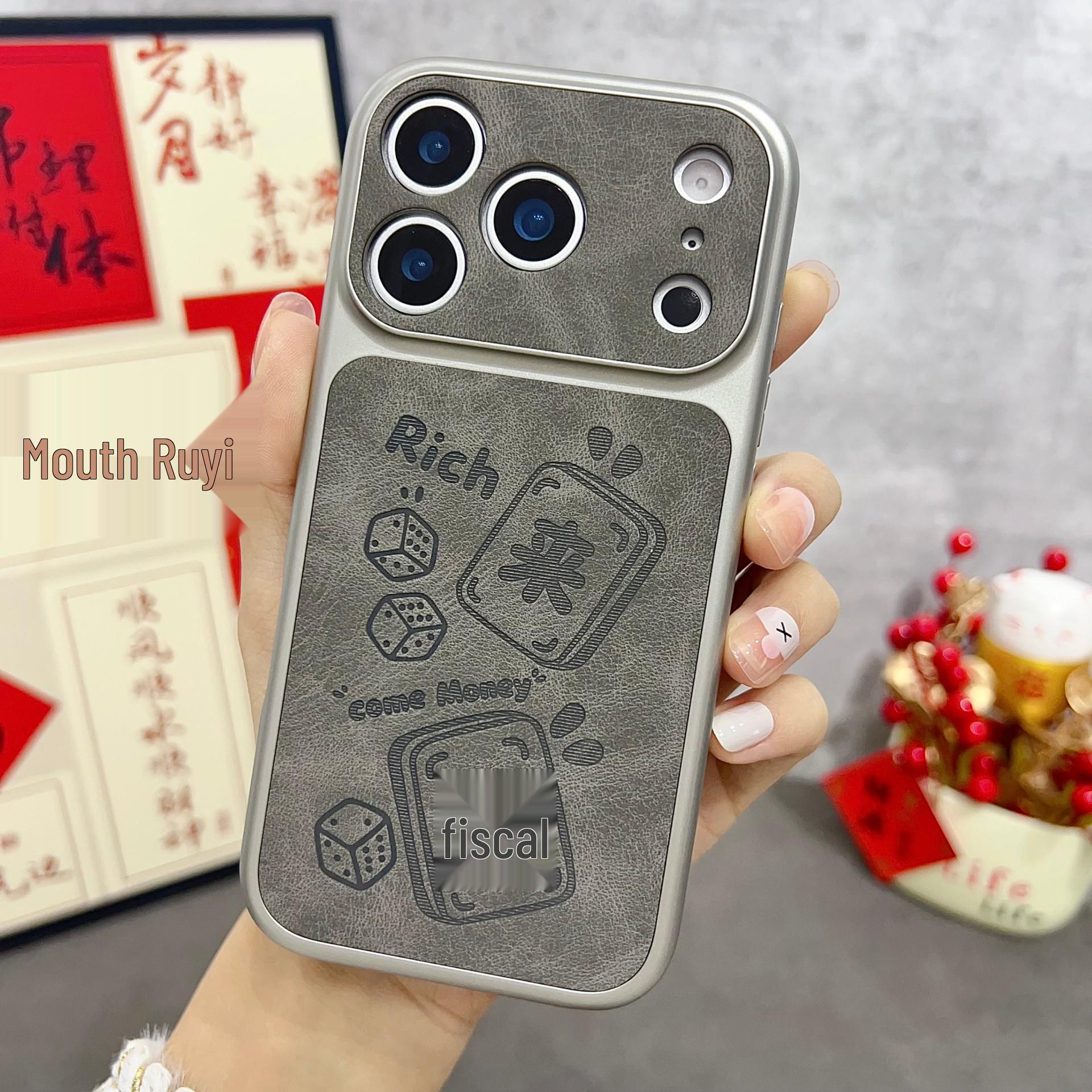 

Laser Lucky Charm Case for iPhone 17 Pro Max: New Year Edition, Compatible with iPhone 16, 15, 14 15 Pro Max