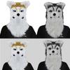Realistic Mouth Mover Dog Mask Moving Mouth Animal Head Mask Cosplay Costume