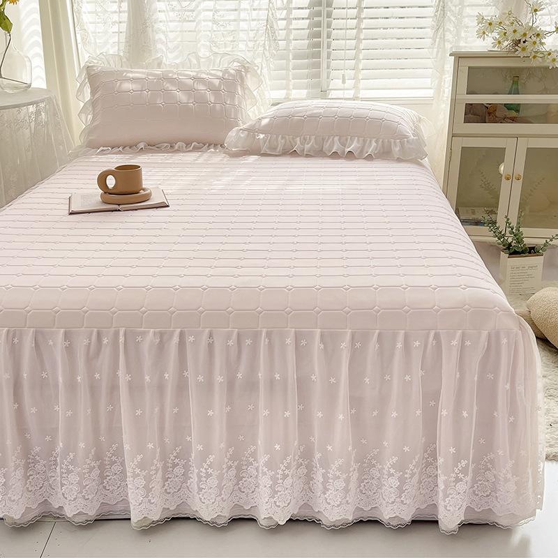 Sengeskjørt Latex tredelt sett med sommersovematte Klimaanlegg Mykt sete Sammenleggbar viskosefibermatte