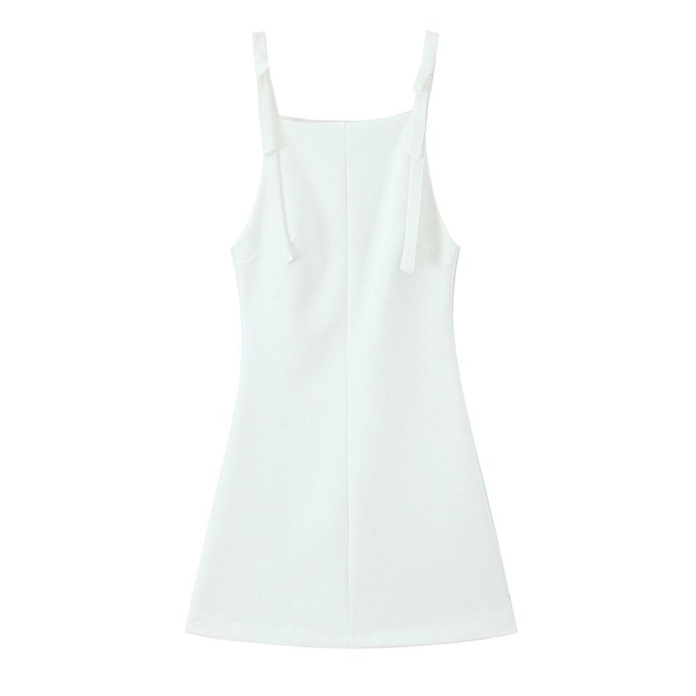 

Женское облегающее платье на подтяжках, весна 2025 Large белый