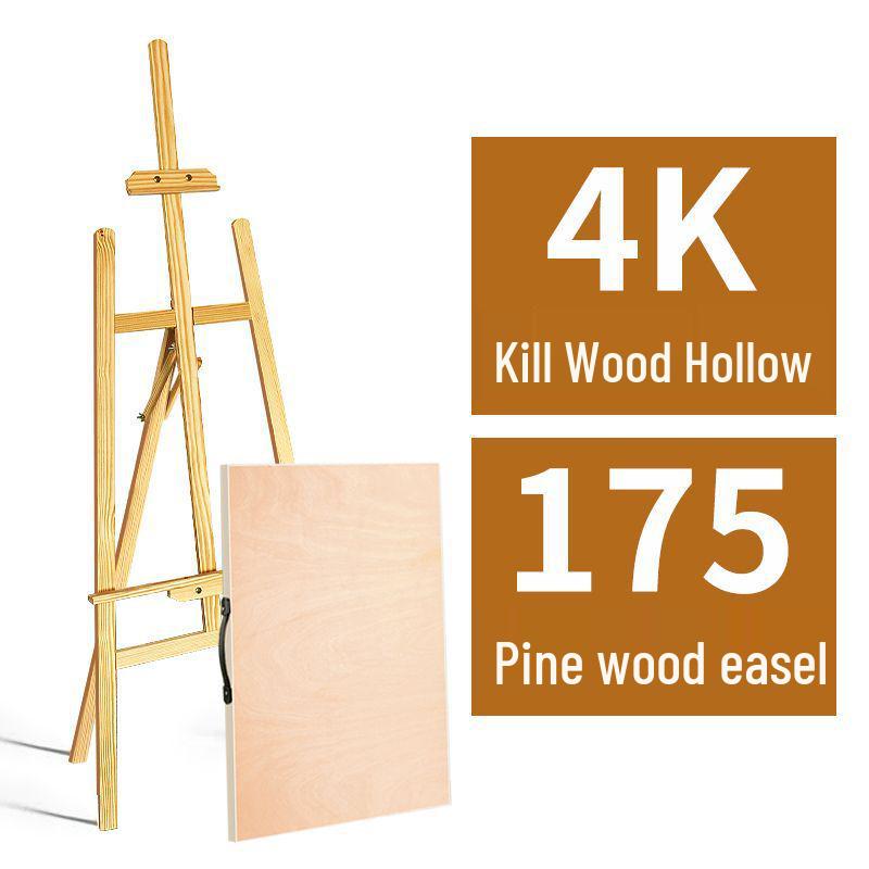 Art Student Drawing & Sketching Set: Solid Wood Folding Easel with Child's Board