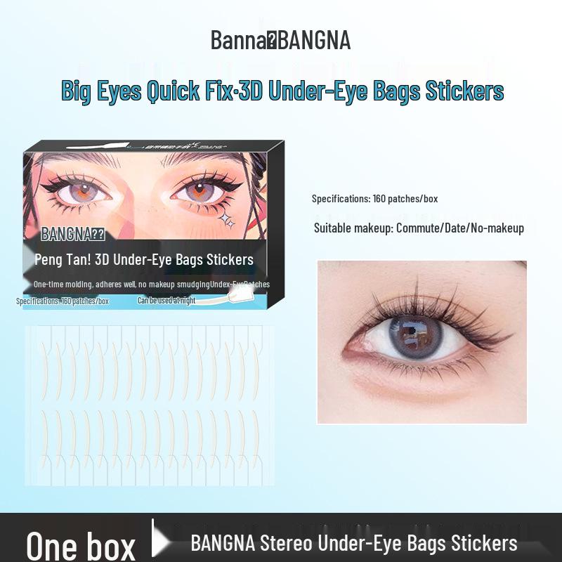 

Bona Bouncy 3D Under-Eye Bag Stickers - Seamless, Smudge-Proof, and Beginner-Friendly Molding.