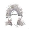 Costume Shawl Featuring Feather and Wrist Cuffs for Celebrations