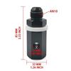 6AN 8AN 10AN Male Fuel Cell Tank Rollover Vent Valve Aluminum Black With Valve Exhaust System Auto Parts