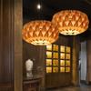 Solid Wood Restaurant Pendant Lamp Wooden Art Lamp Bedroom and Living Room Pendant Lamp