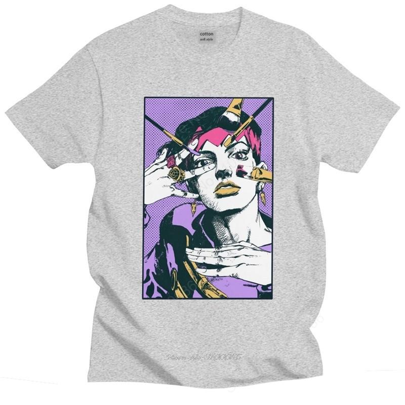 Klasická pánská trička Rohan Kishibe Tričko Jojos Bizarre Adventure Anime Jjba Manga Tričko Bavlněné Tričko Topy Oblečení Merch