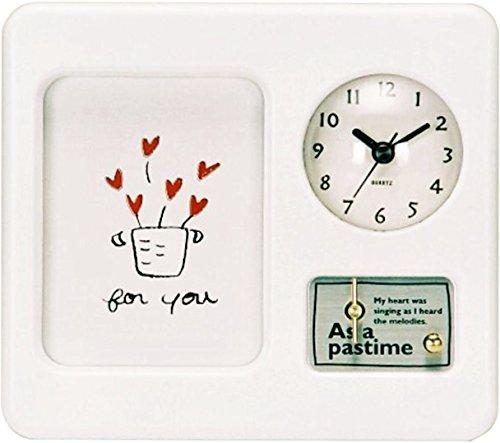 

Ikeda Music Box Photo Frame Crystal Square Gen Hoshino 67004 Q. (White) Love