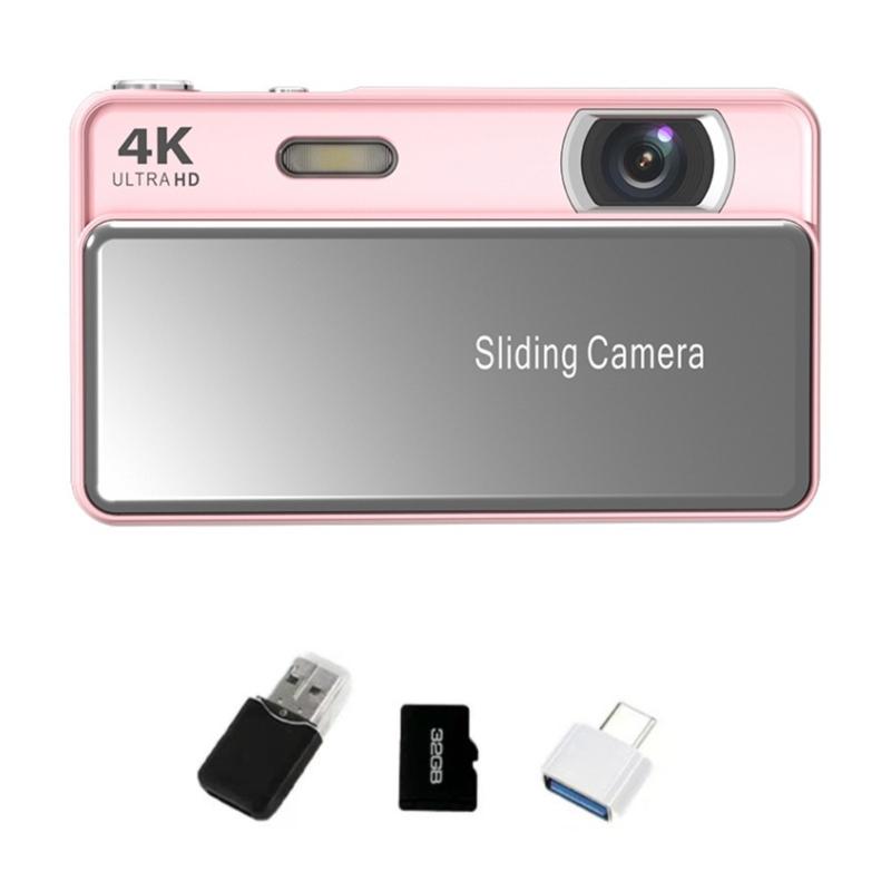 Digital Camera Slide Camera Card Campus Camera With 32GB Internal Storage Card For Easy Daily Photography Accessories