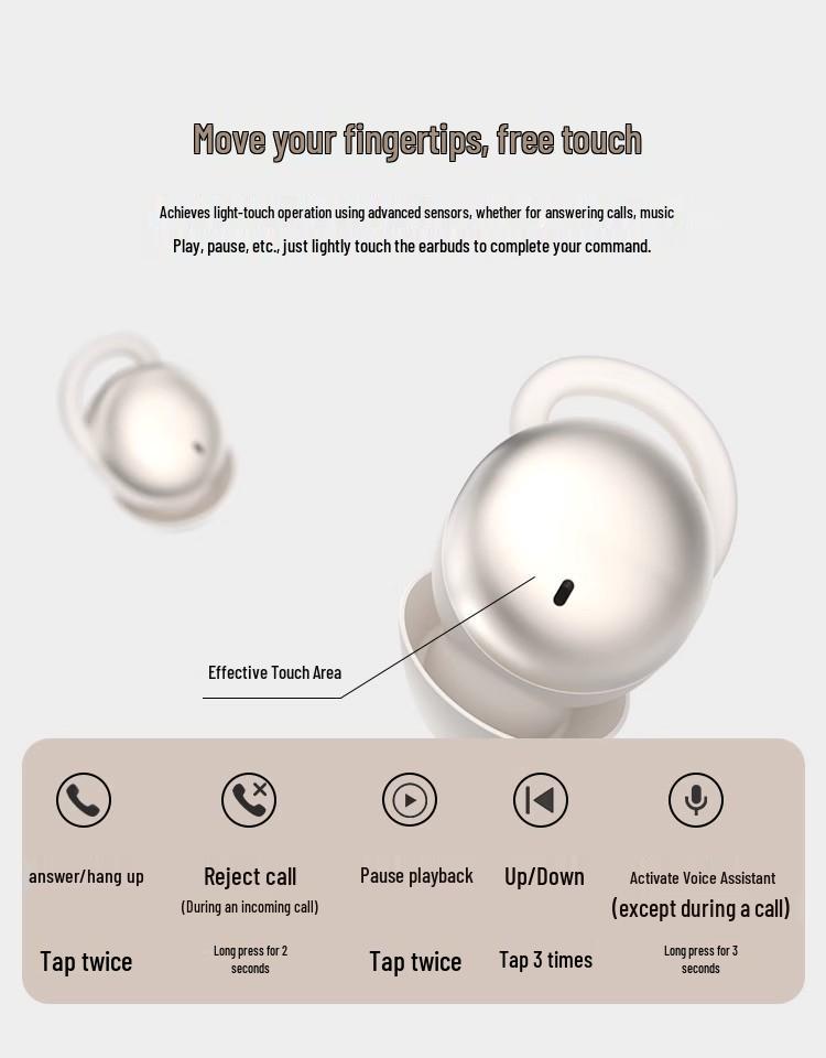 Sleep02 2025 Wireless Bluetooth Earbuds: Ultra-long Battery Life & High-Quality Sound for Sleep