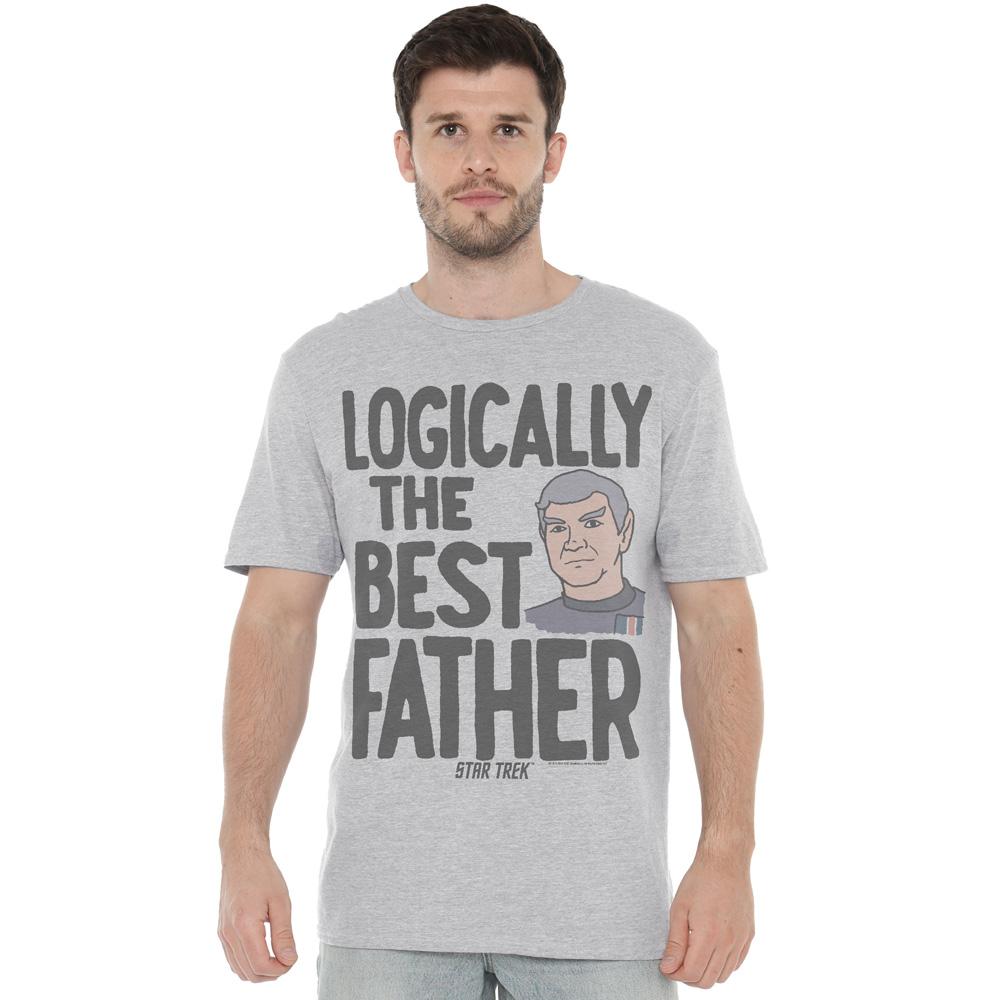 STAR TREK Mens Logically the Best Father T-Shirt