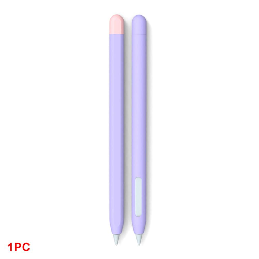 

Silicone Tablet Pencil Case Shockproof Anti Slip Stylus Sleeve Colorful Waterproof for Apple Pencil Pro/2 фіолетовий