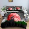 3D Animal Wolf Comfortable Duvet Quilt Cover Pillowcase Bedding Set Children Bedroom Decoration Home Textile