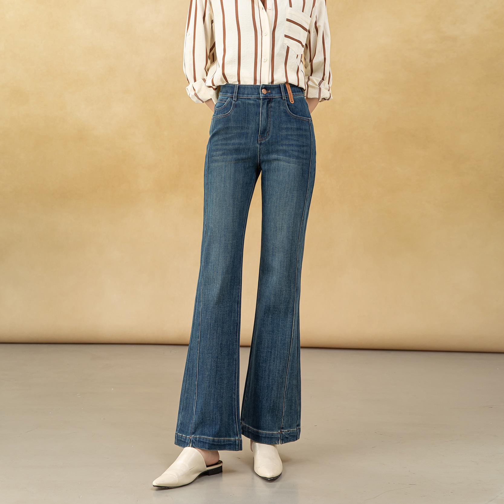 

Petite Women s Autumn Micro Flare Jeans - Four-Way Stretch, Comfort, and Flattering Fit 27