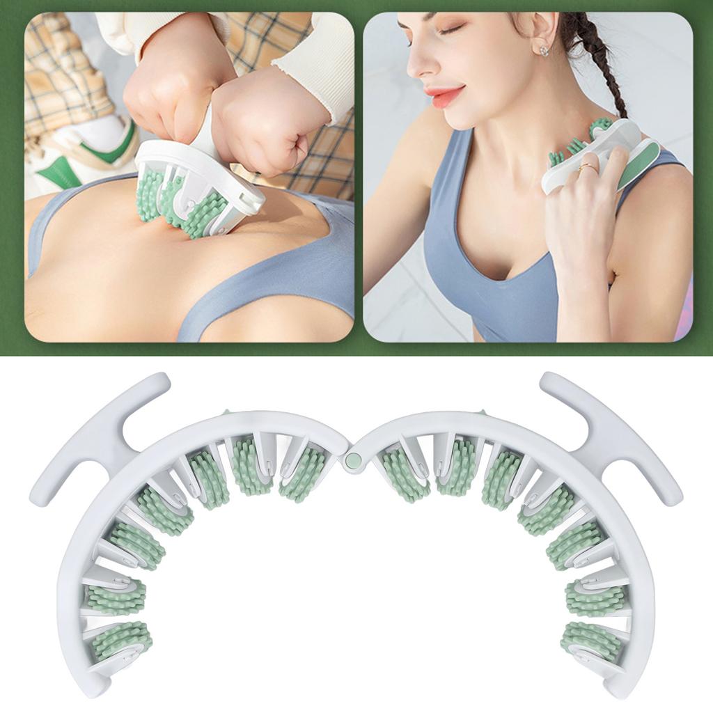 Manual Cellulite Massager Detachable Handle Adjustable Manual Ring Massager Roller for Home Yoga