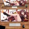 XXL Teppich Anime Hu Tao HD Druck Mauspads Gummi Gaming Genshin Impact Mauspads Tastaturmatten Computer PC Laptop Spieltischmatte
