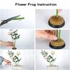 Flower Arrangement Pin Holder Round Frog Flower Fixed Tools for Plant Decoration for Home Garden Courtyard