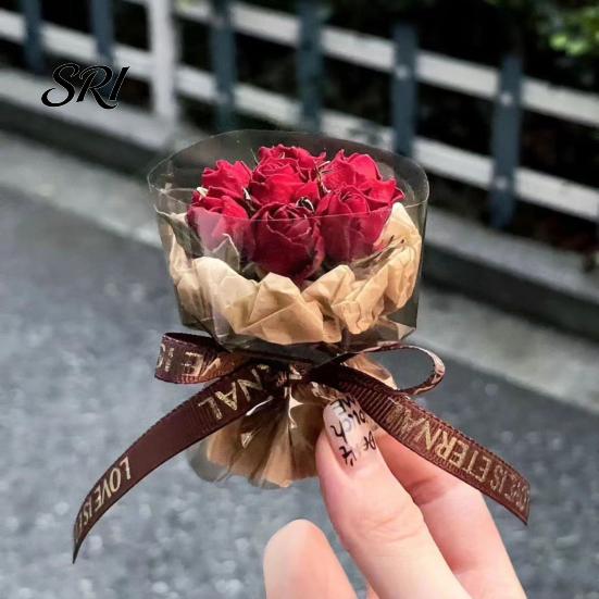 Space-saving Car Fragrance Artificial Flower Compact Design Deodorizer Romantic Roses Dried with Flowers Air Vent Freshener Auto Scent Diffuser Clip