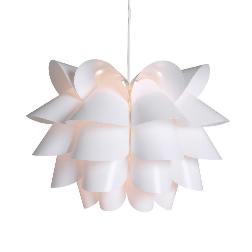 Lotus Flower Ceiling Light Flower Hand-Crafted Pendant Light Fixture White Color Flower Design Ceiling Light Fixture Office