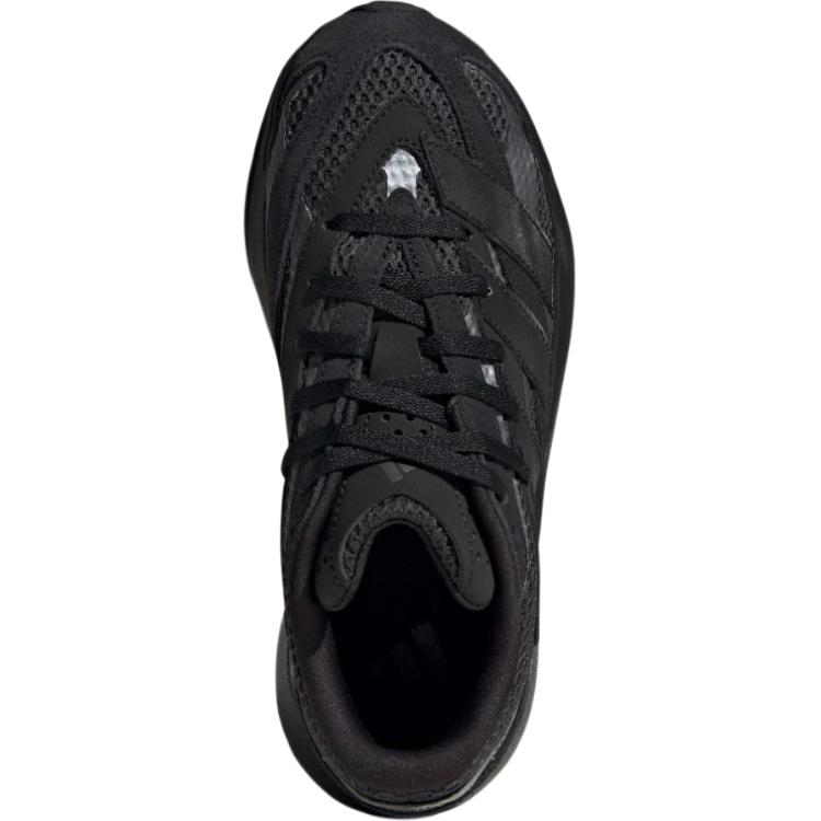 Adidas LIGHTBLAZE Breathable Low Top Kids' Running Shoes Black Sneakers JQ4757