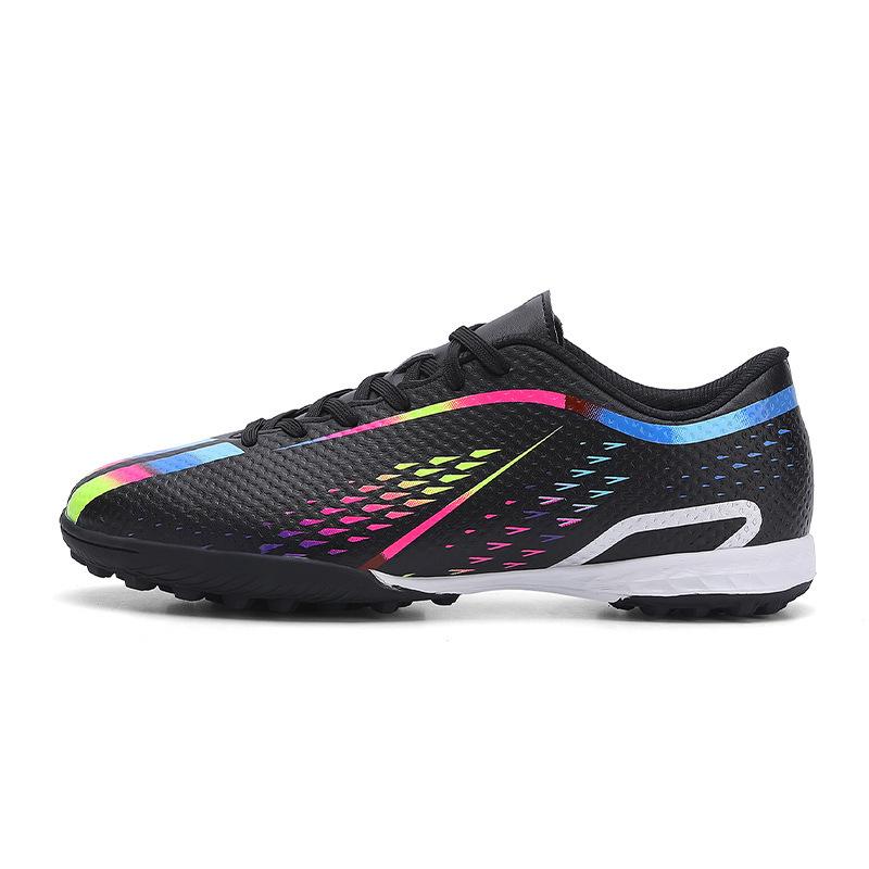 Training Football Shoes Low Top Nails Leather Foot Shoes Artificial Turf Student Nails Male Female Teens