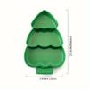 1pc-Multi Functional Christmas Tree Fruit Tray Divider, Dried Fruit Tray, Home Creative Snack Tray, Plastic Food Box