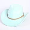 Popular European and American classic suede western cowboy hat men's and women's fashion LO style peach heart cowboy hat
