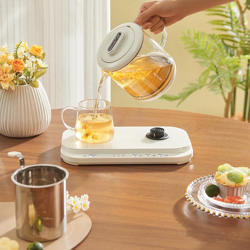 DESLON 1.2L Multi-function Borosilicate Glass Health Kettle