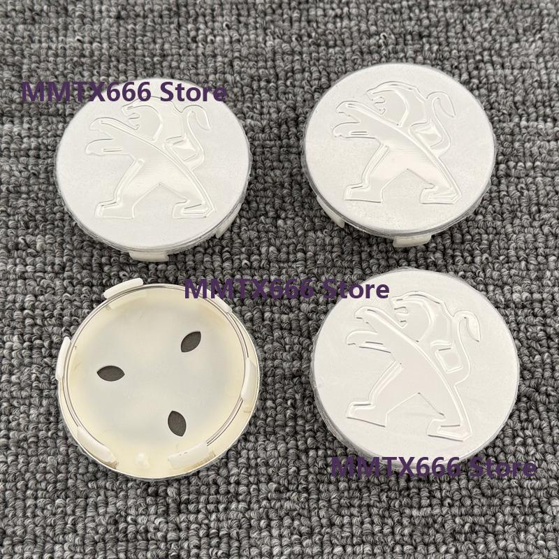 4Pcs 60MM Car Wheel Center Hub Cap Badge Rim Lid Sticker For Peugeot 206 307 308 3008 207 208 407 508 2008 5008 107 106 205 SW