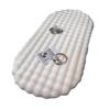 Cream Rabbit Fur Oval Rug - Thick Bubble Velvet Bedroom/Bedside Mat, Coffee Table, Sofa Cushion