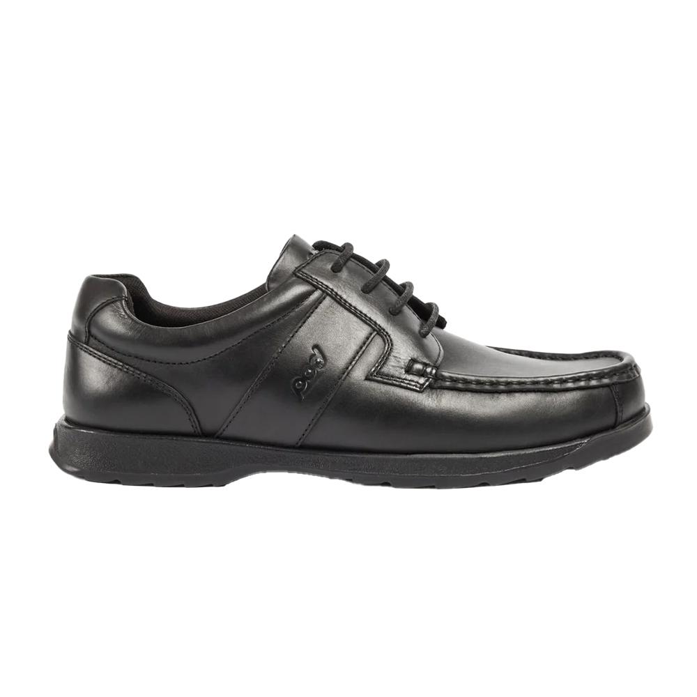 POD Boys Logan Leather School Shoes