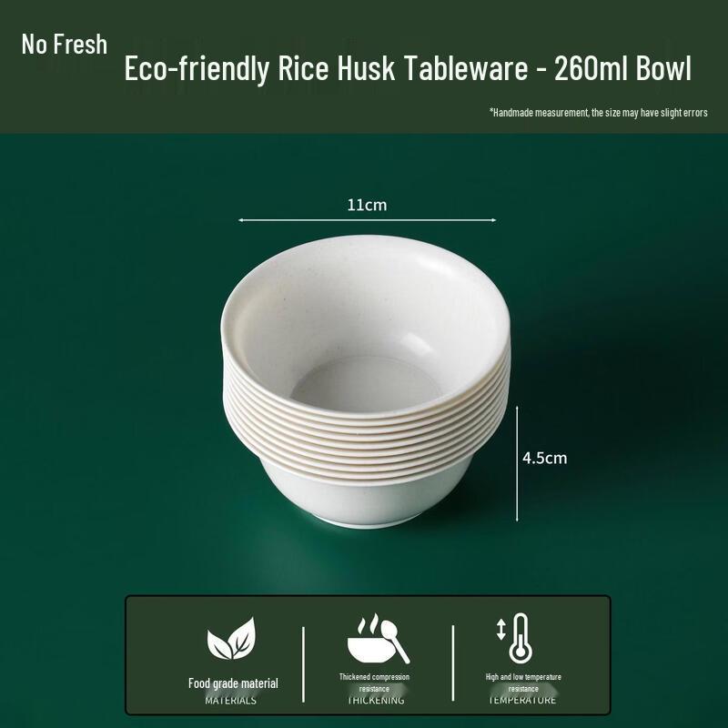 Eco-friendly Rice Husk Disposable Dinnerware Set