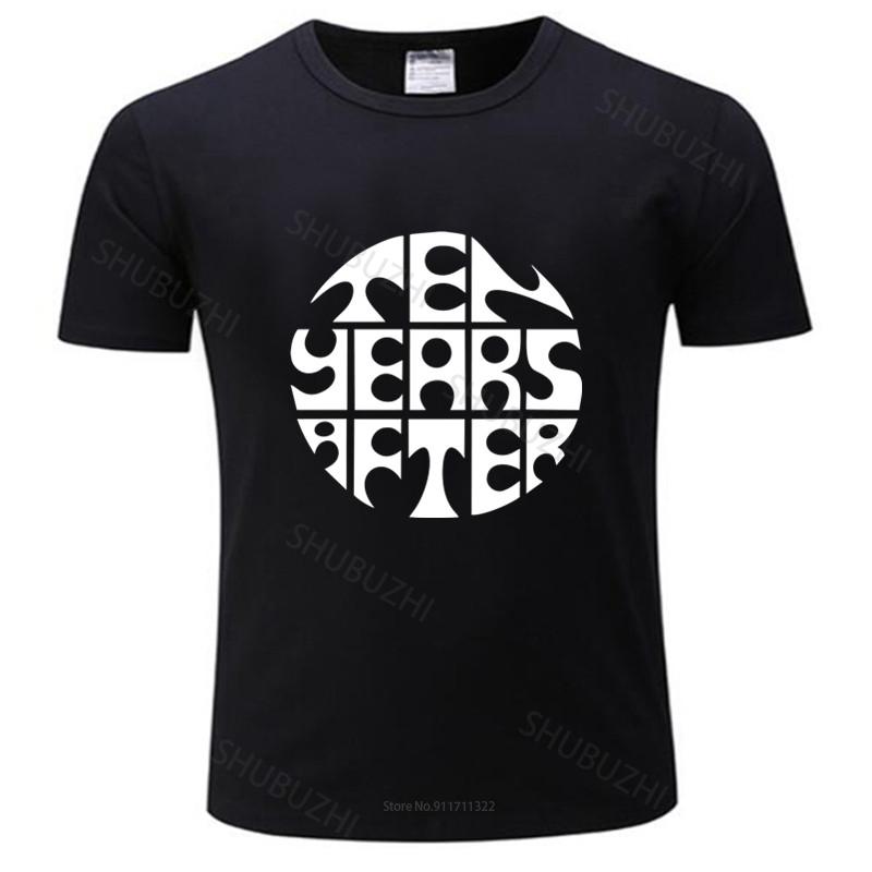 Tshirt men cotton tops New Ten Years After English Rock Band Legend Men'S Black T-Shirt new fashion tee-shirt man tee