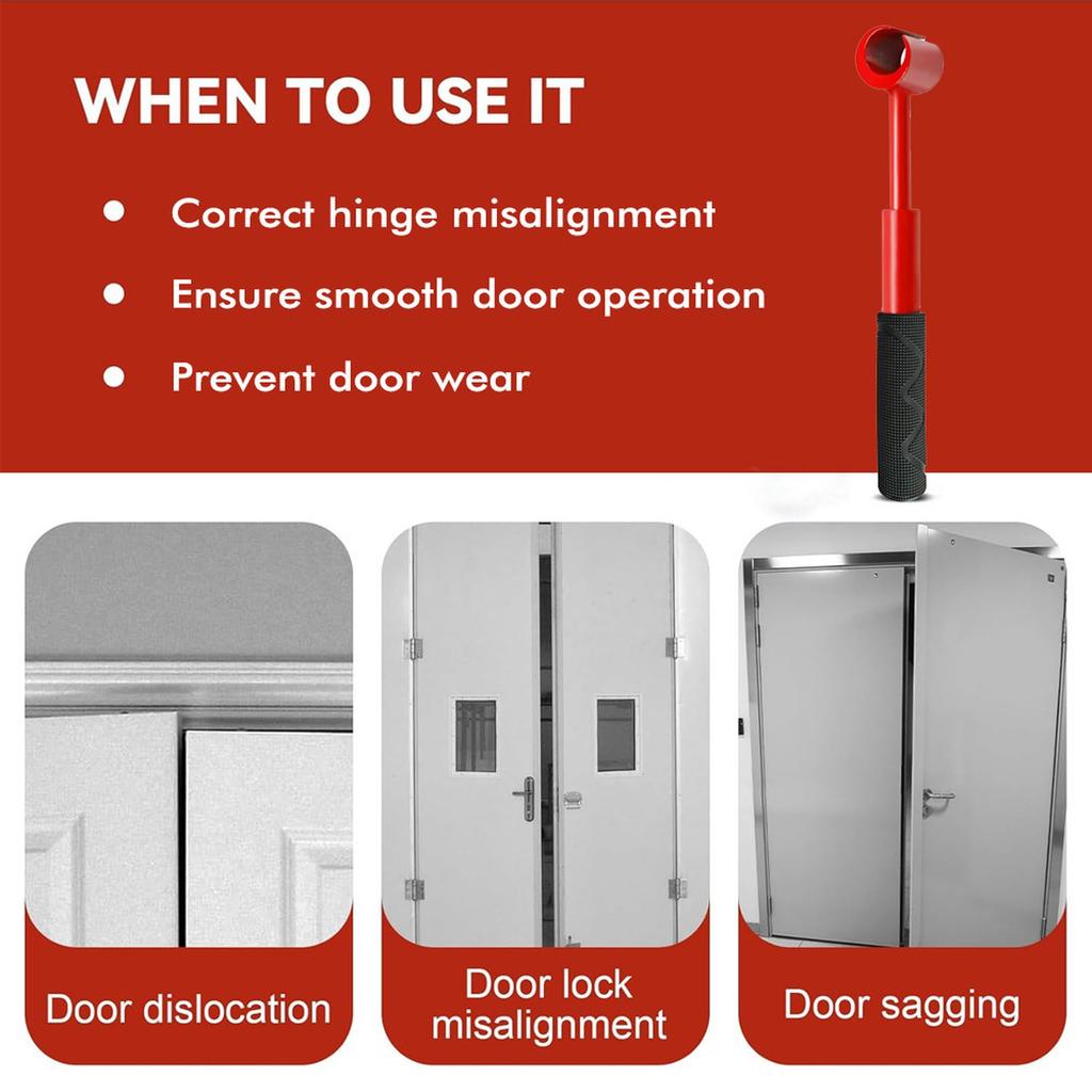 4-in-1 Hinge Adjustment , Heavy-Duty Household Hinge Tool