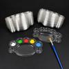 50PCS Washable Disposable Paint Palette DIY Painting Plum Blossom Palette  For Watercolor