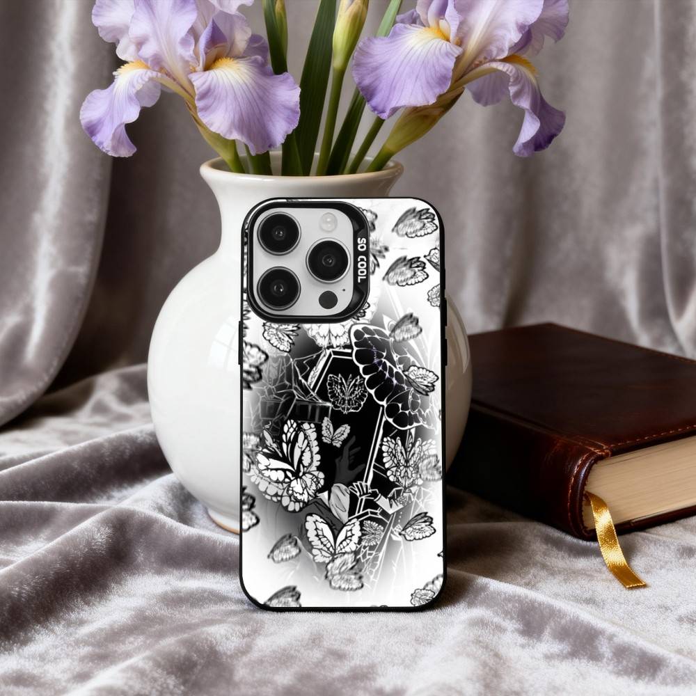 L-Limbus C-Company Q-Quixote B-Butterfly  Phone Case For iPhone17,16,15,14,13,12,11 Plus,Pro Max Black Candy silver phone case iPhone17air